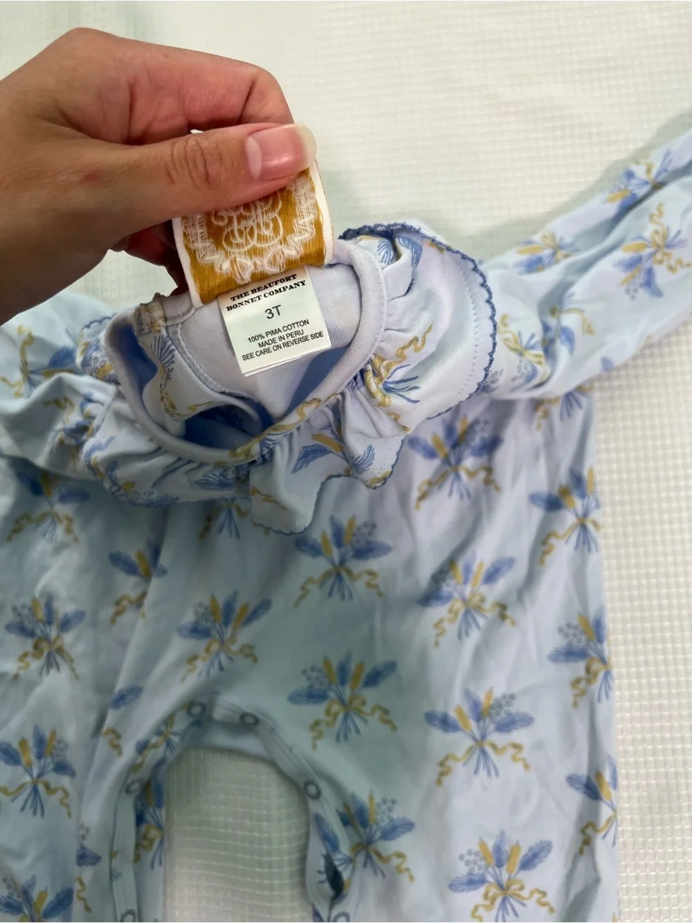 The Beaufort Bonnet Company Coastal Girls Jumpsuit Size 3T